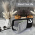 M-Plateau Phone Wallet Stick ON, Card Holder for Cell Phone with Elastic Magnetic Closure, Bifold Credit Card Holder