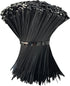 mfuifdo 150 Pack Zip Ties 8 Inch Black, 40Lbs Tensile Strength, Premium Nylon