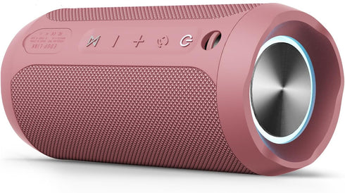 EDUPLINK Portable Bluetooth Speaker, Waterproof IPX7 Wireless Speaker, TWS Pairing Stereo, Long Playtime, Pink