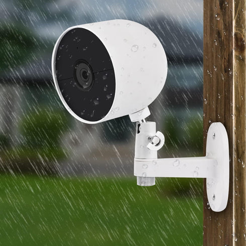 2Pack Adjustable Security Wall Mount Bracket for Google Nest Cam Outdoor/Indoor, Perfect View Angle - White