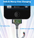 USB to 30 Pin Charging Cable (10 Feet) by Herfair - Nylon Braided USB Charging Cord Compatible with iPhone 4/4s/3G/3GS,