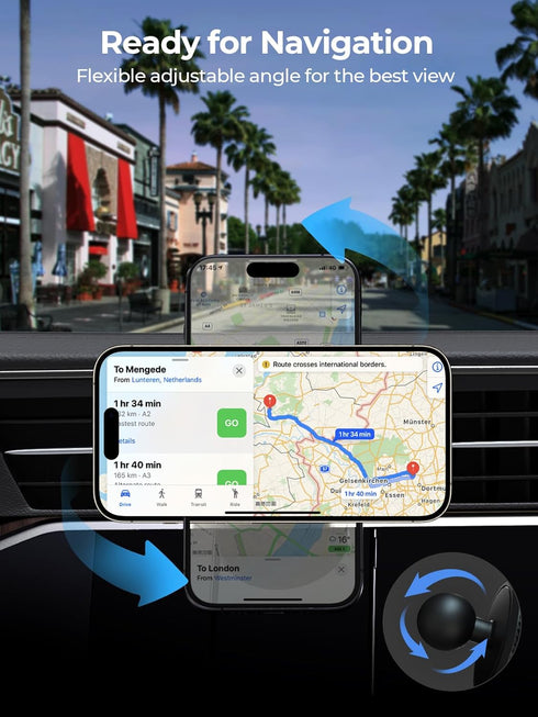 for MagSafe Car Mount Charger - Qi2 Certified 15W Ultra-Fast Magnetic Wireless Car Charger, Compatible with MagSafe Car