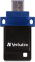 Verbatim 64GB 3.2 1 2 1 Store n Go Dual OTG USB Gen Flash Drive for USB-C Devices in Type C Thumb Drive