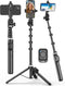 povodo Selfie Stick for iPhone:Selfie Stick Tripod with Remote,Tripod for Video Recording,is Content