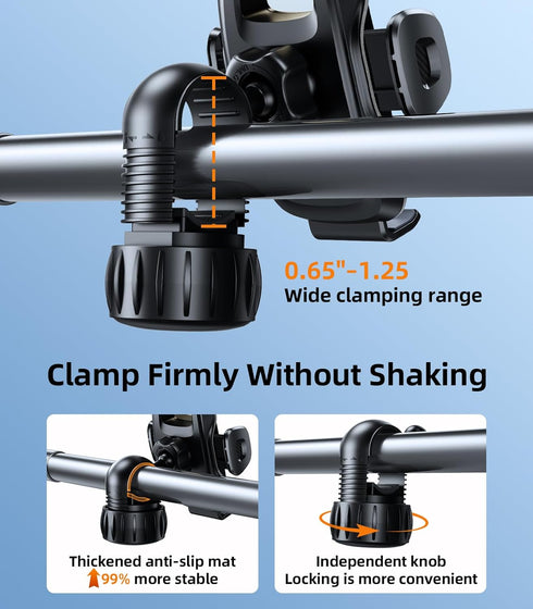 DICMKY A Pillar Grab Handle Phone Mount, Handle Bar Phone Holder for Semi Truck Drivers, Universal Cell Phone Clip