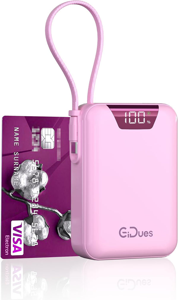Gidues M2 Portable Charger, 20000mAh Power Bank, PD 35W Ultra Fast USB-C Built-in