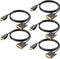 UV-CABLE HDMI to DVI Cable 5-Pack, 6 Ft Bidirectional DVI-D to HDMI Male