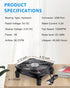 120mm 3 5V GDSTIME Router Fan Cooler with Speed Control, DC USB Powered Cooling Case Fan for Router Modem Receiver DVR