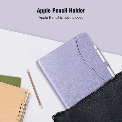 Fintie Case for iPad 9th/8th/7th Generation - Multi-Angle Viewing Stand Cover with Pocket & Pencil Holder, Lilac Purple