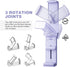 Perilogics Universal Airplane in Flight Phone Mount, Handsfree Holder with Multi-Directional Dual 360 Degree Rotation,