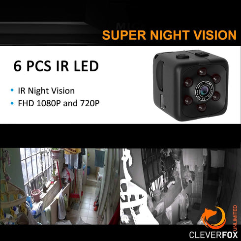 Mini Spy Camera with Audio & Video, 1080P Hidden Camera, Portable HD Nanny Cam with Night Vision & Motion Detection for