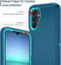 I-HONVA Rugged Heavy Duty Case for Samsung Galaxy A25 5G, Shockproof Dust/Drop Proof 3-Layer Protection, Turquoise