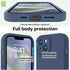 LOVE 3000 iPhone 14 Case, Shockproof Protective Premium Silicone with Soft Anti-Scratch Microfiber Lining, Navy Blue