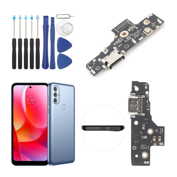 YWLRONG USB Charging Port for Motorola Moto G Power 2022 XT2165-5, Flex Cable Assembly with Tools