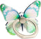 Butterfly Cell Phone Ring Stand Holder, Cute 360° Rotation Phone Ring Holder with Knob Loop (Green)
