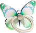 Butterfly Cell Phone Ring Stand Holder, Cute 360° Rotation Phone Ring Holder with Knob Loop (Green)