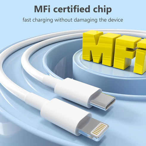 USB C to Lightning Cable, Apple MFi Certified 5 Pack 6 FT, Fast Charging Cord Compatible with iPhone Models