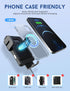 MOKPR Wireless Car Charger, 15W Fast Charging Auto-Clamping Mount, Dashboard Holder for iPhone 15/14/13/12/Samsung