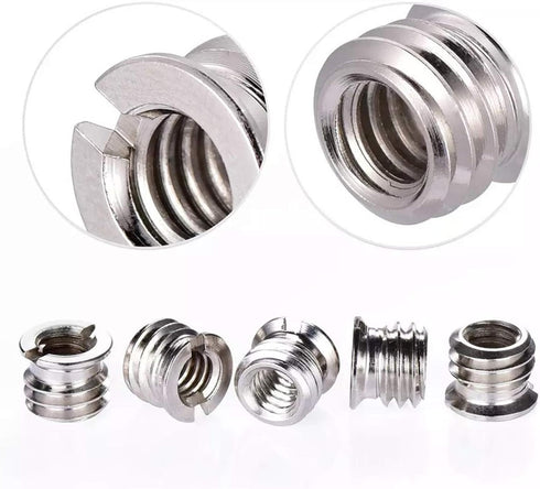 16PCS Camera Screws Mount Set 1/4 Inch and 3/8 Inch Threaded Converter Screws Adapter for DSLR Camera/Tripod