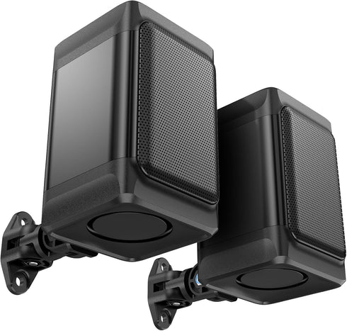 Saiyin Outdoor Indoor Speakers, Marine Grade Mount Speakers with Wall Mount Brackets, One Pair