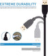 Tan QY USB A to A Male Cable 65Ft - USB Male to Male Double End Cord with Gold-Plated Connector