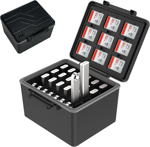 JJC 53 Slots USB and SD Card Case for 18 Flash 8 Mini