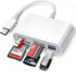 USB C SD Card Reader, 5 in 1 Adapter with SD MicroSD MS Slots & USB Female Port, Compatible with iPhone 15, iPad