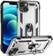 Military Grade Drop Impact Case for iPhone 14 Plus, 360 Metal Rotating Ring Kickstand Holder Armor Heavy Duty