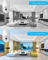 Security Camera Wireless Outdoor, 2K HD Home Security Cameras, 2.4G WIFI, 360° View, Motion Detection, Night Vision