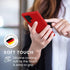 kwmobile Classic Red Case for Samsung Galaxy S22 Ultra - Soft Finish TPU Silicone Phone Cover