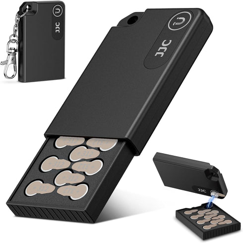 JJC Portable Size 312 13 10 LR41 Battery Case Holder Storage, Pop-up Design