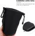2pcs Camera Lens Bag Accessories, Drawstring Lens Case Pouch for DSLR Camera Lens, Shockproof Neoprene