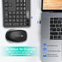 Wireless Keyboard and Mouse Combo, EarlyLit 2.4G Full-Sized Ergonomic Keyboard Mouse for Computer