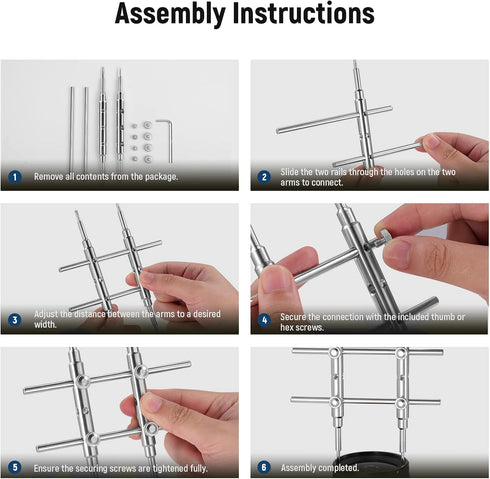 Neewer Stainless Steel Lens Spanner Wrench - Professional Repairing Tool for DSLR Camera Lens, Telescope Lens