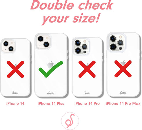 Sonix Glow-in-The-Dark Case for iPhone 14 Plus, 10ft Drop Tested, Compatible with MagSafe, Clear Glow