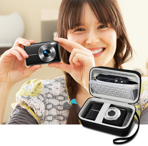 Comecase Digital Camera Carrying Case, Compatible with CAMKORY/VAHOIALD/Canon PowerShot G7X, Small Storage Bag