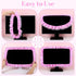 Macuezu 22"-28" Cute Monitor Cover, Lovely Computer Monitors Covers with Bow-Knot, Pink Computer Monitor Decor, Dust