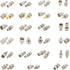 RF Coaxial Adapter Set, 23 Type UHF Adapter Kits for Ham Radio, CB Radio Antenna Adapter