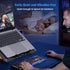 Laptop Cooling Pad with 12 Quiet Fans, Slim Portable for 12-17.3 Inch Laptop, Ergonomic Gaming Cooling Fan Pad