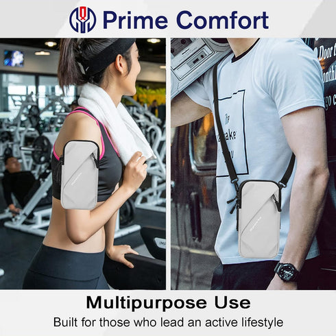 Phone Holder Arm Bands, Small Crossbody Shoulder Holsters Bag for iPhone and All Cell Phones