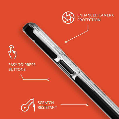 Tech21 Evo Crystal Kick Case for iPhone 15 Pro - Compatible with MagSafe, Impact Protection - Clear/Black