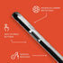 Tech21 Evo Crystal Kick Case for iPhone 15 Pro - Compatible with MagSafe, Impact Protection - Clear/Black