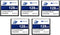 THREE COLOUR DOGFISH Dogfish Compact Flash Memory Card 128MB 5 Pack High Performance Industrial CF