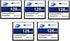 THREE COLOUR DOGFISH Dogfish Compact Flash Memory Card 128MB 5 Pack High Performance Industrial CF