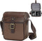 Cwatcun Camera Sling Bag PU Leather for PhotographersSmall Camera Bag Water-resistant Shockproof