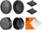 K&F Concept FD Mount Rear Lens Cap & Body Cap Cover & Hot Shoe Cover Kit for Canon F-1 FTb AE-1 A-1 AT-1 AV-1 AL-1