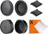 K&F Concept FD Mount Rear Lens Cap & Body Cap Cover & Hot Shoe Cover Kit for Canon F-1 FTb AE-1 A-1 AT-1 AV-1 AL-1