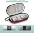 GLCON Red Mini Portable Case for Kardiamobile EKG Heart Monitor, Hearing Aids, In Ear Monitor - Small IEM Carrying Case