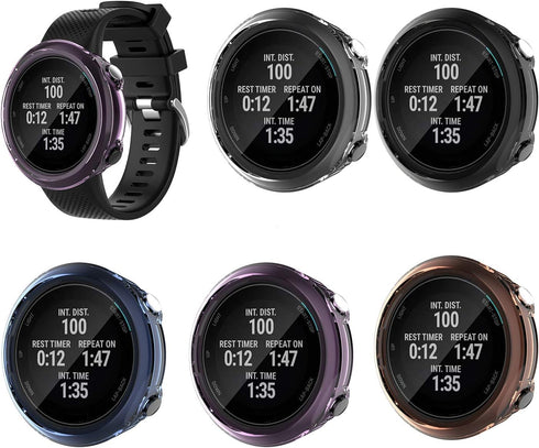 for Garmin Forerunner 45/ Swim 2 Case, Replacement Screen Protector Cover, TPU Shockproof Bumper Shell