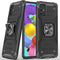 Military Grade Case for Samsung Galaxy A51, Built-in Kickstand Heavy Duty Shockproof Cover (Black)